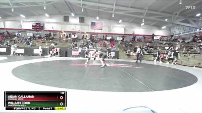 149 lbs Cons. Round 3 - Aidan Callahan, Chadron State vs William Cook, Jamestown (N.D.)
