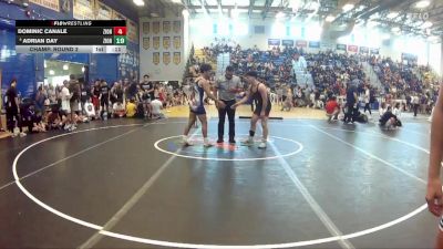 138 lbs Champ. Round 2 - Isaac Santos, Camden County Outsiders vs Pierre Jean, Miami Carol City