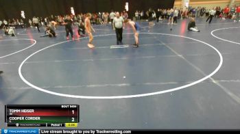 125 lbs Cons. Round 1 - Cooper Corder, IL vs Tomm Heiser, WI