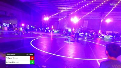 49 lbs Semifinal - Thomas Caro V, Team Aggression vs Brooks Sombke, Sniper Wrestling Academy