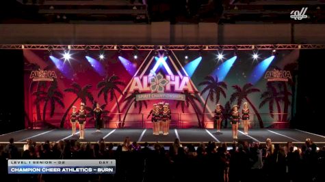Champion Cheer Athletics - BURN [2026 L1 Senior - D2 Day 1] 2026 Aloha Portland Showdown