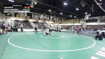 84 lbs 3rd Place Match - Liam Roman, LAWC vs Teagan Vanbebber, MTC - MANTANONA TRAINING CENTE