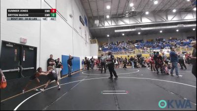 58-62 lbs Final - Summer Jones, Cowboy Wrestling Club vs Bryton Mason, Cowboy Wrestling Club