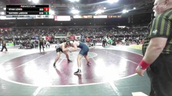 175 lbs Semifinal - Hayden Larson, Hermiston Oregon vs Ryan Lewis, Middleton