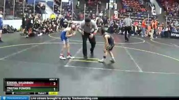 49 lbs Quarterfinals (8 Team) - Ezekiel Salenbien, Dundee Black vs Tristan Powers, Ida