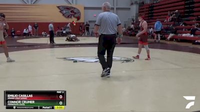 141 lbs Champ. Round 2 - Emilio Casillas, Grand View (Iowa) vs Connor Crumer, Minnesota State