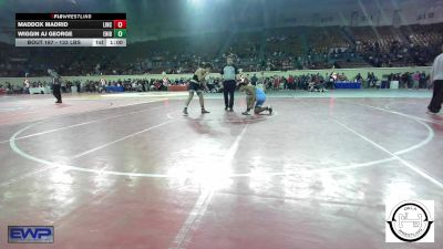 133 lbs Consi Of 16 #1 - Maddox Madrid, Lincoln Christian vs Wiggin AJ George, Enid Junior High