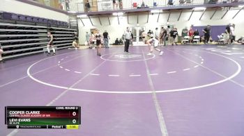 106 lbs Cons. Round 2 - Levi Evans, DC Elite vs Cooper Clarke, Central Illinois Academy Of Wr