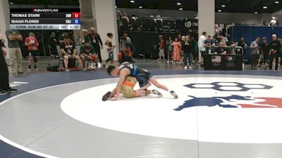 48 kg Cons. Sub-rd Of 32 - Thomas Starr, Gold Rush Wrestling vs Isaiah Flores, California