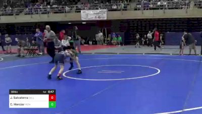 66 lbs Round Of 16 - Johnny Salvaterra, Dallas, PA vs Cannon Mercier, Perkasie, PA