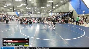 79 lbs Quarterfinal - Tatum Berry, Sanderson Wrestling Academy vs River Knight, Wasatch Wrestling Club