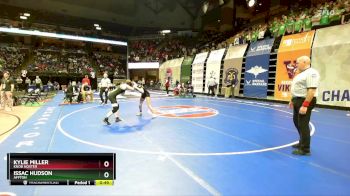 130 Class 1 lbs Cons. Round 3 - Kylie Miller, Knob Noster vs Issac Hudson, Affton