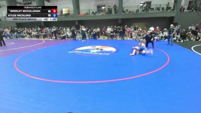 16U Girls FS - 140 lbs 3rd Place Match - Berkley McCullough, WA vs Kylee Wicklund, WA