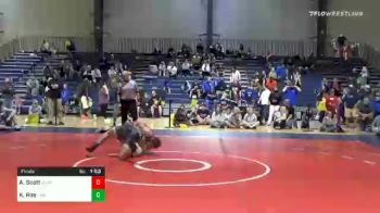 150 lbs Final - AJ Scott, Unattached vs Kriecg Roe, Guerrilla Wrestling Academy