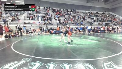 U20 Women - 76 lbs Cons. Round 2 - PIPER KUNNAP, WA vs Cosette Desrosiers, ID
