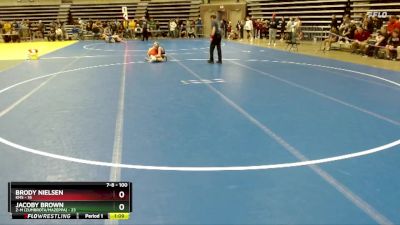 100 lbs Cons. Round 1 - Jacoby Brown, Z-M (Zumbrota/Mazeppa) vs Brody Nielsen, KMS