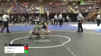 126 lbs Consi Of 16 #2 - Joshua Longoria, Kingsburg WC vs Vincent Cabral, Pomona Elite