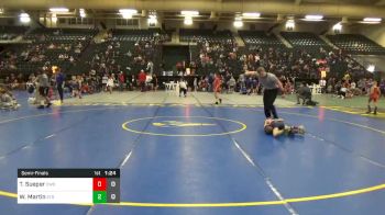 50 lbs Semifinal - Titan Sueper, Columbus Wrestling Org. Maroon vs Wesley Martin, 2 Tuff Gym