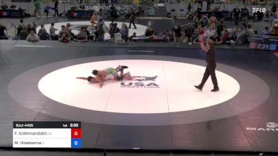 160 lbs Cons 32 #2 - Franklin Enkhmandakh, California vs Maguire Hoeksema, Illinois