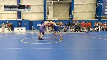 285 lbs Cons. Round 4 - Connor Reynolds, Williams College vs Brandon Lavasta, New England College