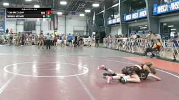 114 lbs Rr Rnd 1 - Tori McCleaf, Roughneck Wrestling Club vs Sarah Vehar, MF Angels