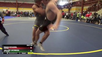 175 lbs Cons. Round 2 - William Jacobson, Mt. Carmel vs Isaiah Schlegel, Whitmer