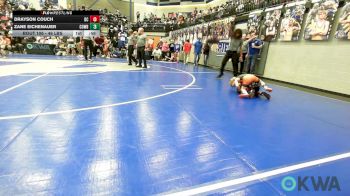 46 lbs Quarterfinal - Drayson Couch, Del City Little League vs Zane Eichenauer, Cowboy Wrestling Club