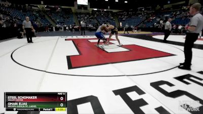 5A-190 lbs Quarterfinal - Omari Elias, Wichita-Kapaun Mt. Carmel vs Steel Schomaker, Valley Center