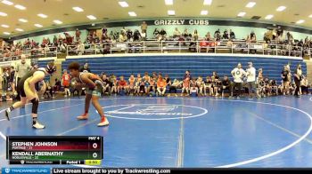 132 lbs Round 3 (4 Team) - Kendall Abernathy, Noblesville vs Stephen Johnson, Portage