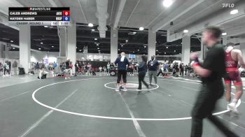 Champ. Round 1 - Caleb Andrews, Arkansas Regional Training Center vs Hayden Haber, Wyoming Seminary College Preparatory High School Wrestling