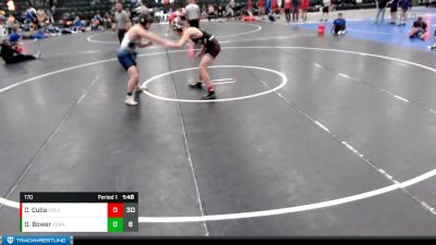 170 lbs Round 3 (16 Team) - Cody Cuba, Columbus vs Dylan Bower, York