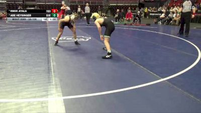 3A-106 lbs 3rd Place Match - Knox Ayala, Fort Dodge vs Abe Heysinger, Dubuque Hempstead
