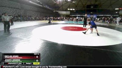 110 lbs Champ. Round 2 - Joseph Argeris, Tumwater Wrestling Club vs Declan Jones, Ascend Wrestling Academy