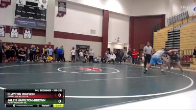 199-222 lbs Round 1 - Jalen Hamilton-Brown, Perry Meridian WC vs Clayton Watson, Shelby County Elite