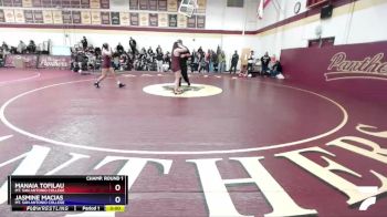 138 lbs Champ. Round 1 - Jasmine Macias, Mt. San Antonio College vs Manaia Tofilau, Mt. San Antonio College