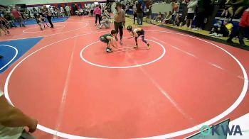 58 lbs Quarterfinal - Bennett Dawson, Team Tulsa Wrestling Club vs Rixon Hathaway, Keystone Kids