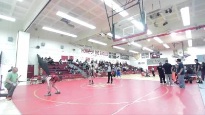 120 lbs Round 2 - Cole Hoeppner, Team Thunder vs Damian Gonzalez, Silverback Wrestling Club