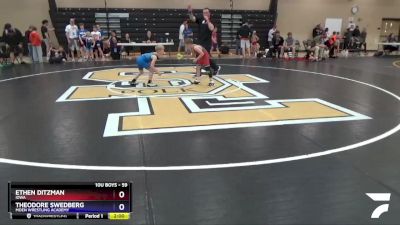 59 lbs Round 5 - Ethen Ditzman, Iowa vs Theodore Swedberg, Moen Wrestling Academy