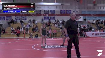 124 lbs Cons. Round 1 - Joy Jeremiah, Simpson University (CA) vs Ellabelle Taylor, Evergreen State
