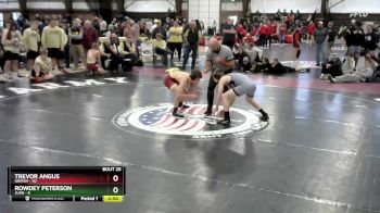 132 lbs Round 7 (8 Team) - Rowdey Peterson, Juab vs Trevor Angus, Uintah