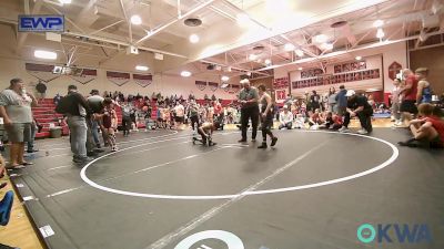 75 lbs Semifinal - Lane Faunce, R.A.W. vs Ryu Josserand, Owasso Takedown Club