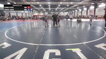 68 lbs Round 1 (6 Team) - Cabela Trail, Crown City Queens vs Kendyl Gehr, Eagles Nest Wrestling Club