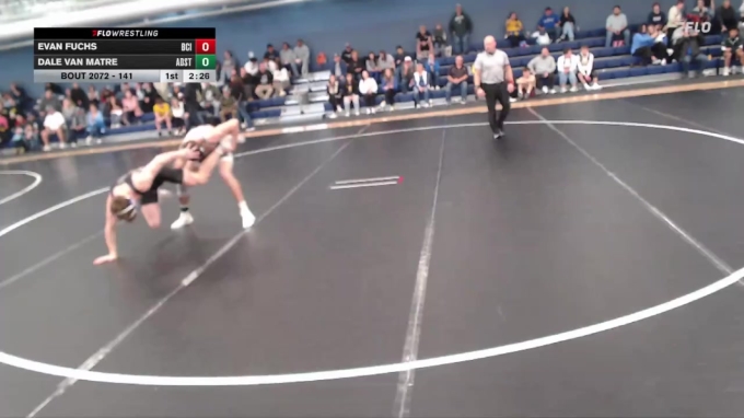141 lbs Champ. Round 2 - Dale Van Matre, Adams State vs Evan Fuchs ...