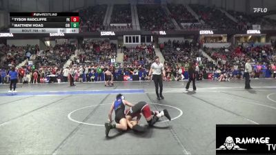 90 lbs Semifinal - Matthew Hoag, Circle vs Tyson Radcliffe, Plainville Kids