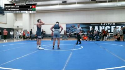 215 lbs Champ. Round 1 - Carter Egbert, Mountain Crest vs Landon Mclean, Layton