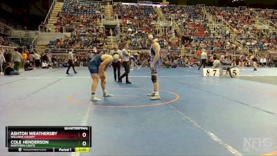 189 lbs Quarterfinal - Cole Henderson, Northern Lights vs Ashton Weathersby, Williams County