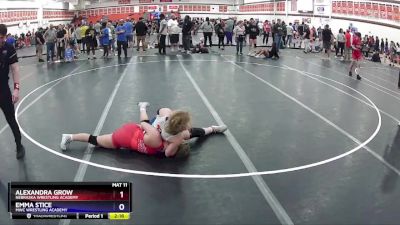 145 lbs Round 4 - Emma Stice, MWC Wrestling Academy vs Alexandra Grow, Nebraska Wrestling Academy