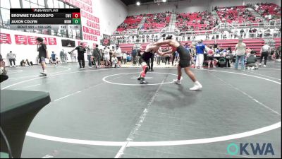 155 lbs Rr Rnd 2 - Brownie Tuiasosopo, Cowboy Wrestling Club vs Jaxon Colvin, Midwest City Bombers Youth Wrestling Club