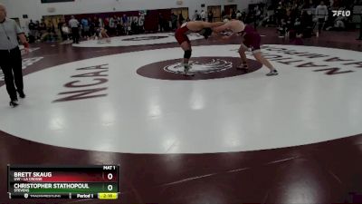 165 lbs Quarterfinal - Christopher Stathopoulos, Stevens vs Brett Skaug, UW - La Crosse