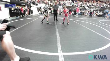 55 lbs Quarterfinal - Ashton Edie, Mustang Bronco Wrestling Club vs Brastin Woods, Tecumseh Youth Wrestling